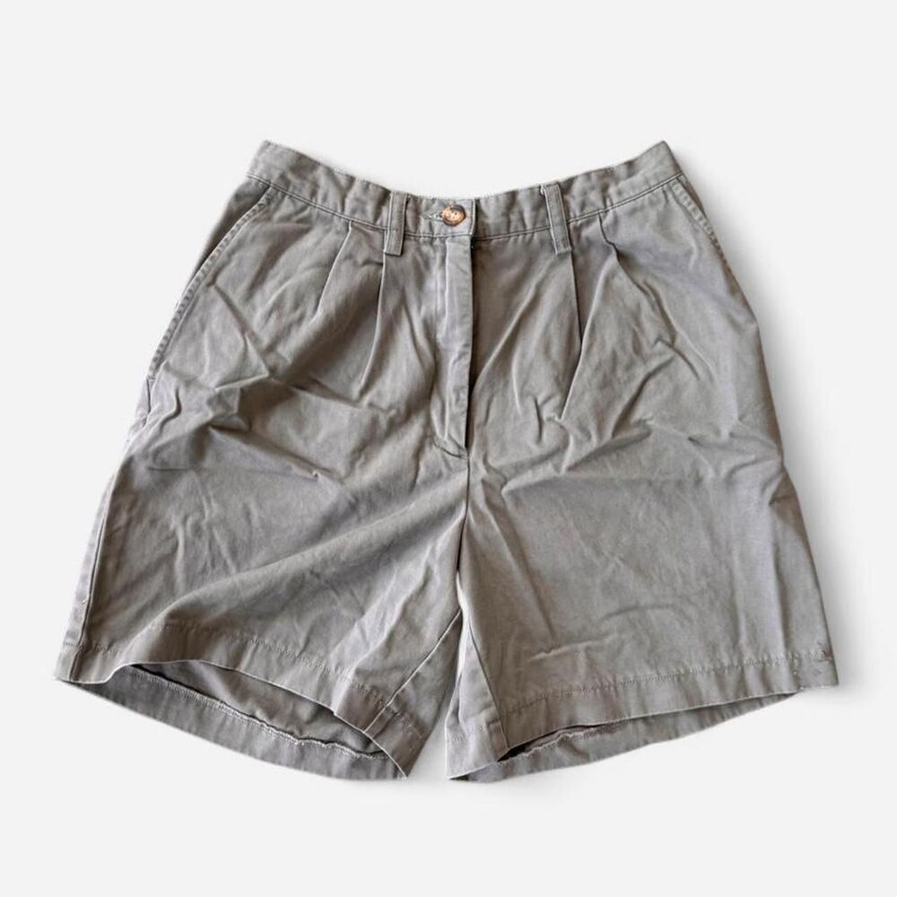90s butter mom khaki Eddie Bauer 100% cotton size 6 shorts